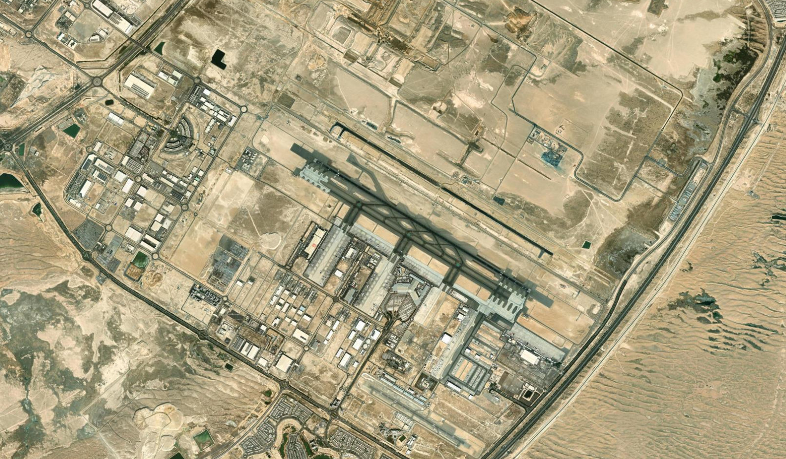 Dubai satellite overview centred on MBR City